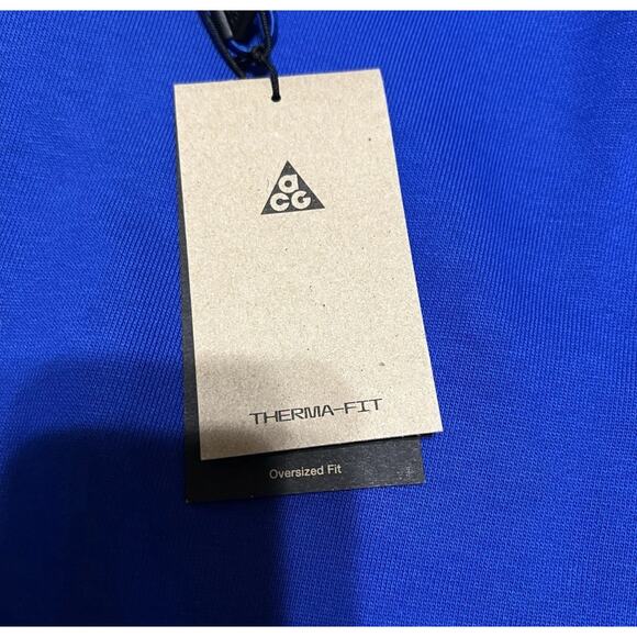 RARE Nike ACG Heavyweight Fleece Hoodie Blue (DH3087-480) Men’s Size Large NEW - Picture 6 of 9